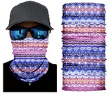 Wholesale PURPLE ABSTRACT  SEAMLESS BANDANA FACE COVER TUBE MULTIFUNCTION MASK WRAPS