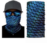 Wholesale FISH SCALE SEAMLESS BANDANA FACE COVER TUBE MULTIFUNCTION MASK WRAPS