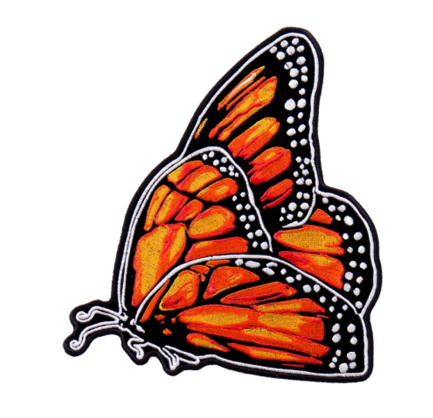 Wholesale MONARCH ORANGE  BUTTERFLY 7 X 8 inch PATCH (Sold by the piece)