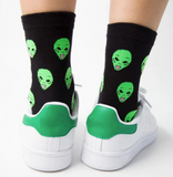 Buy TONGUE OUTALIEN HEADUnisex Crew SocksBulk Price