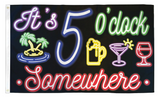 Wholesale BOOZY 5 O'CLOCK SOMEWHERE  3' X 5' FLAG