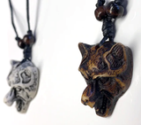 Buy WOLF HEAD NECKLACE ON ADJUSTABLE CORD  Bulk Price