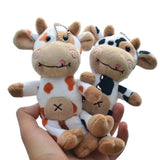 Small Calf & Cow Plush Keychain & Bag Pendant for Kids