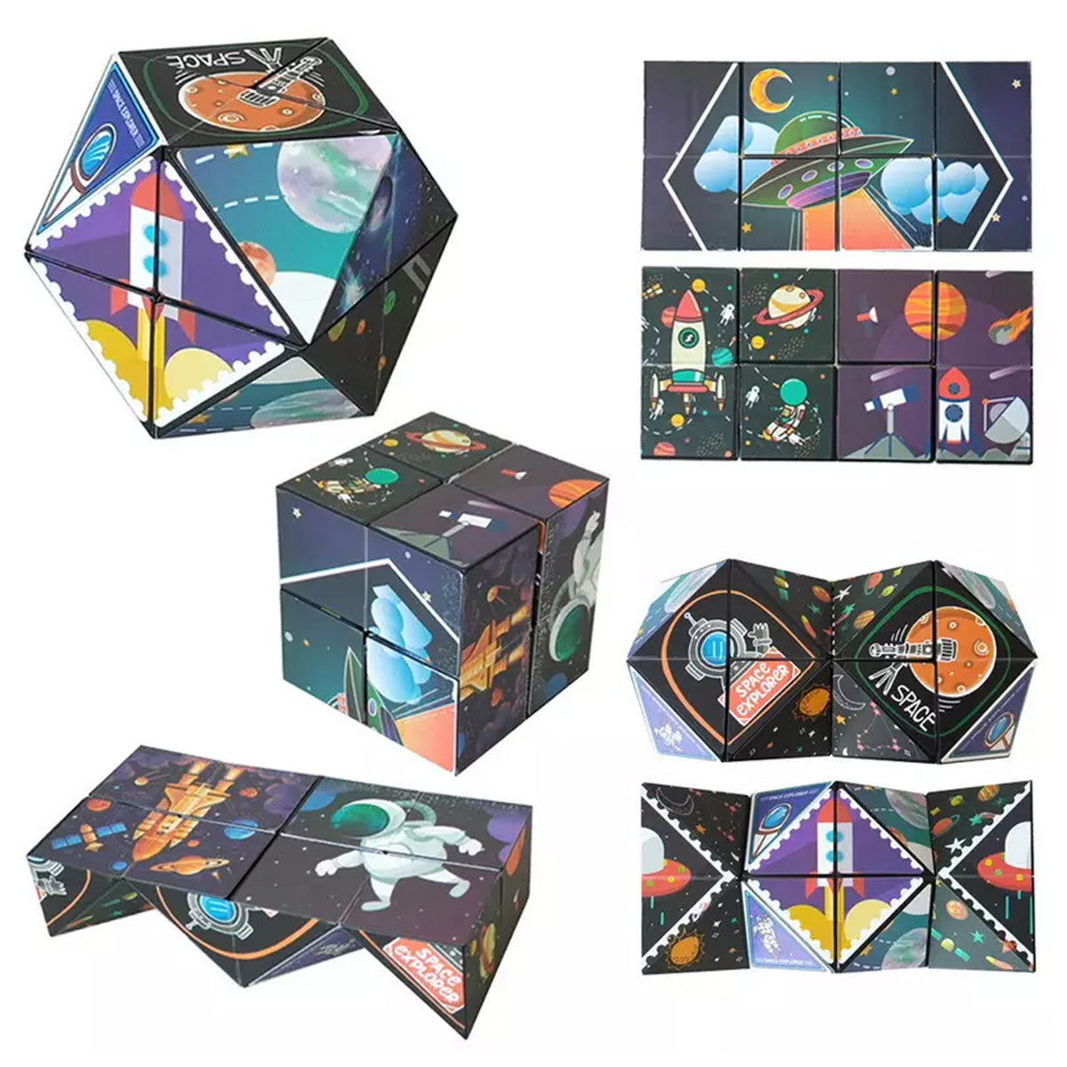 Galaxy Space Cubes Fidget Toy