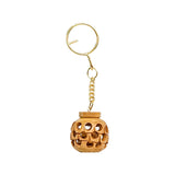 Wooden Sphere Key Chain