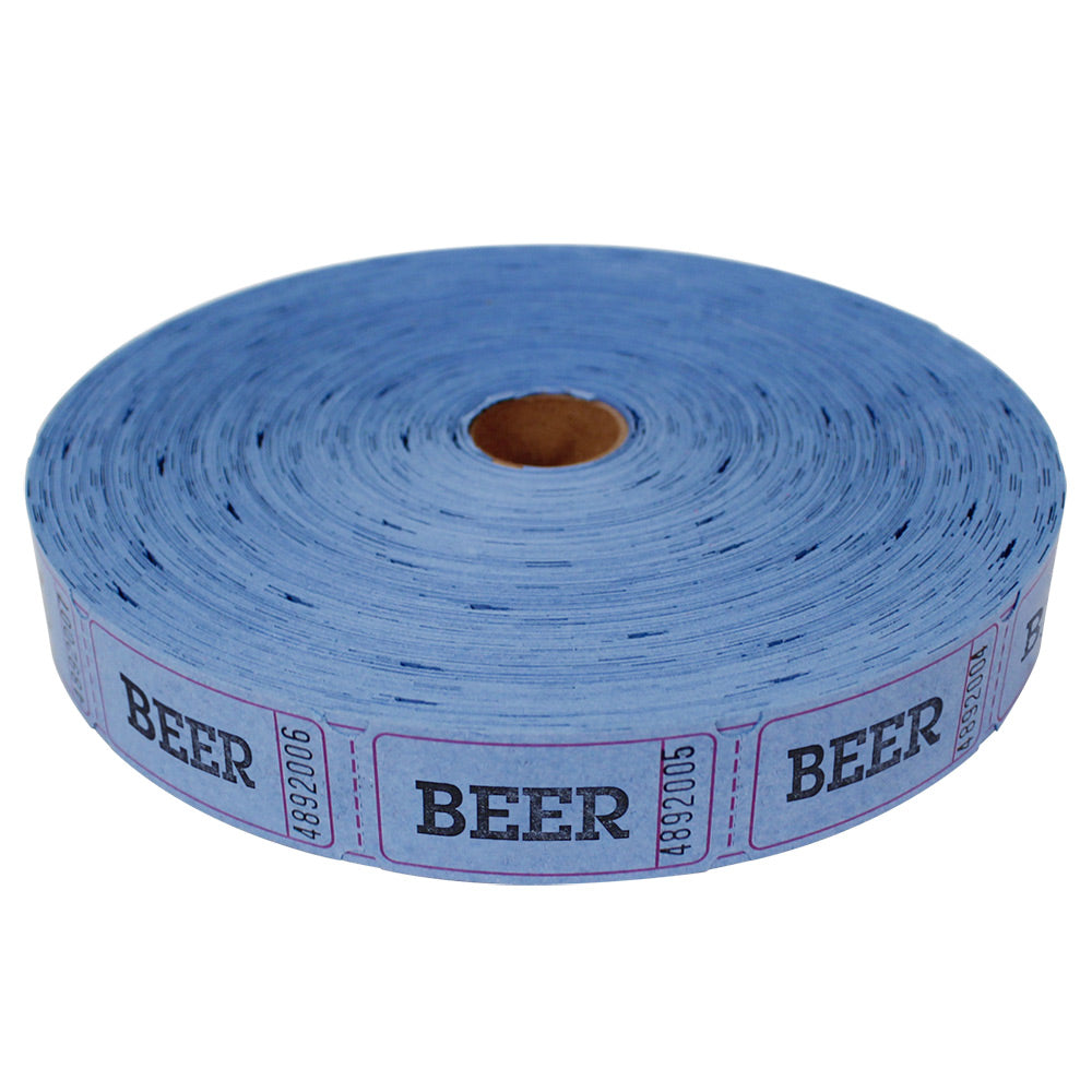 Roll Tickets - Beer - Blue In Bulk