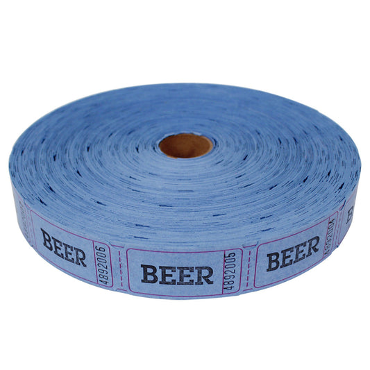 Roll Tickets - Beer - Blue In Bulk