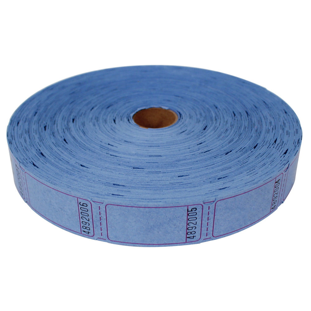 Roll Tickets - Blank - Blue In Bulk