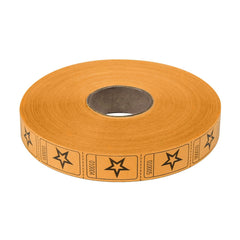 Orange Star Ticket Rolls In Bulk