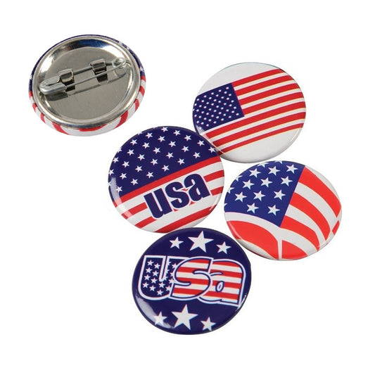 American Flag Buttons For Kids In Bulk