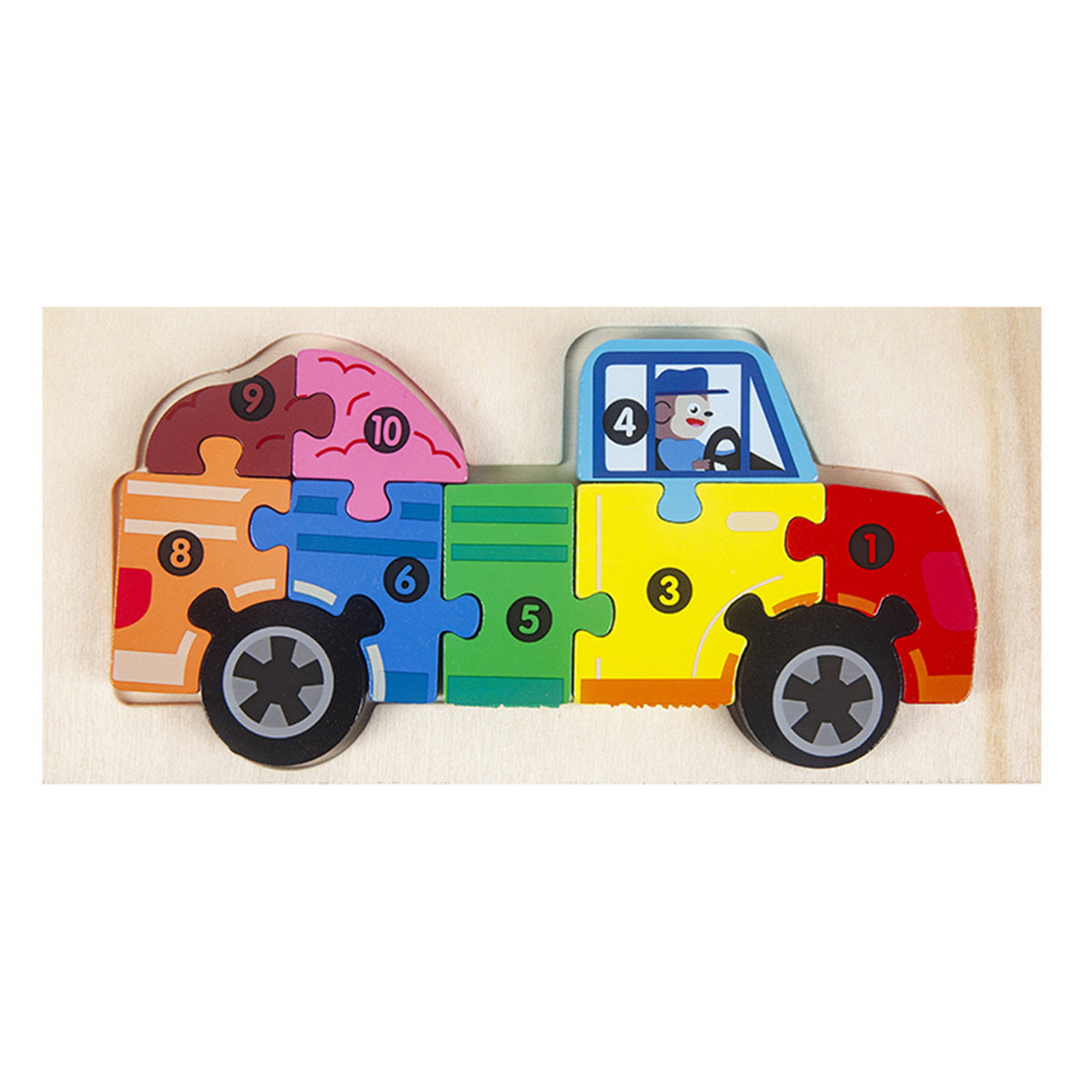 Jigsaw Wood Puzzles Toy For Kids - Assorted