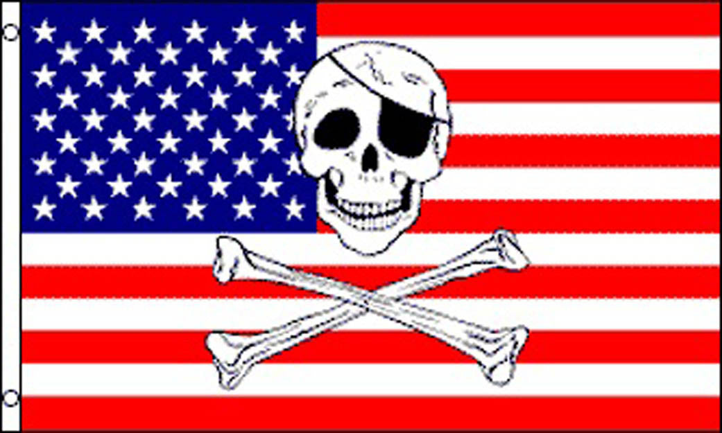 Buy AMERICAN SKULL X BONES PIRATE 3 X 5 FLAG Bulk Price