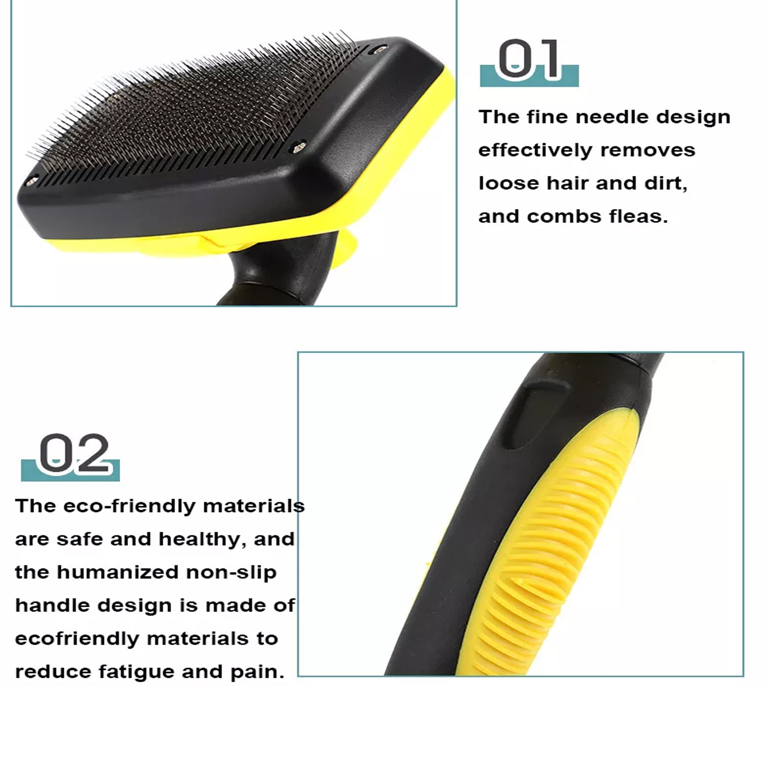  Self Cleaning Pet Grooming Brush