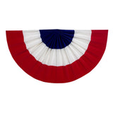 Bunting - Flocked Red White Blue In Bulk- Assorted