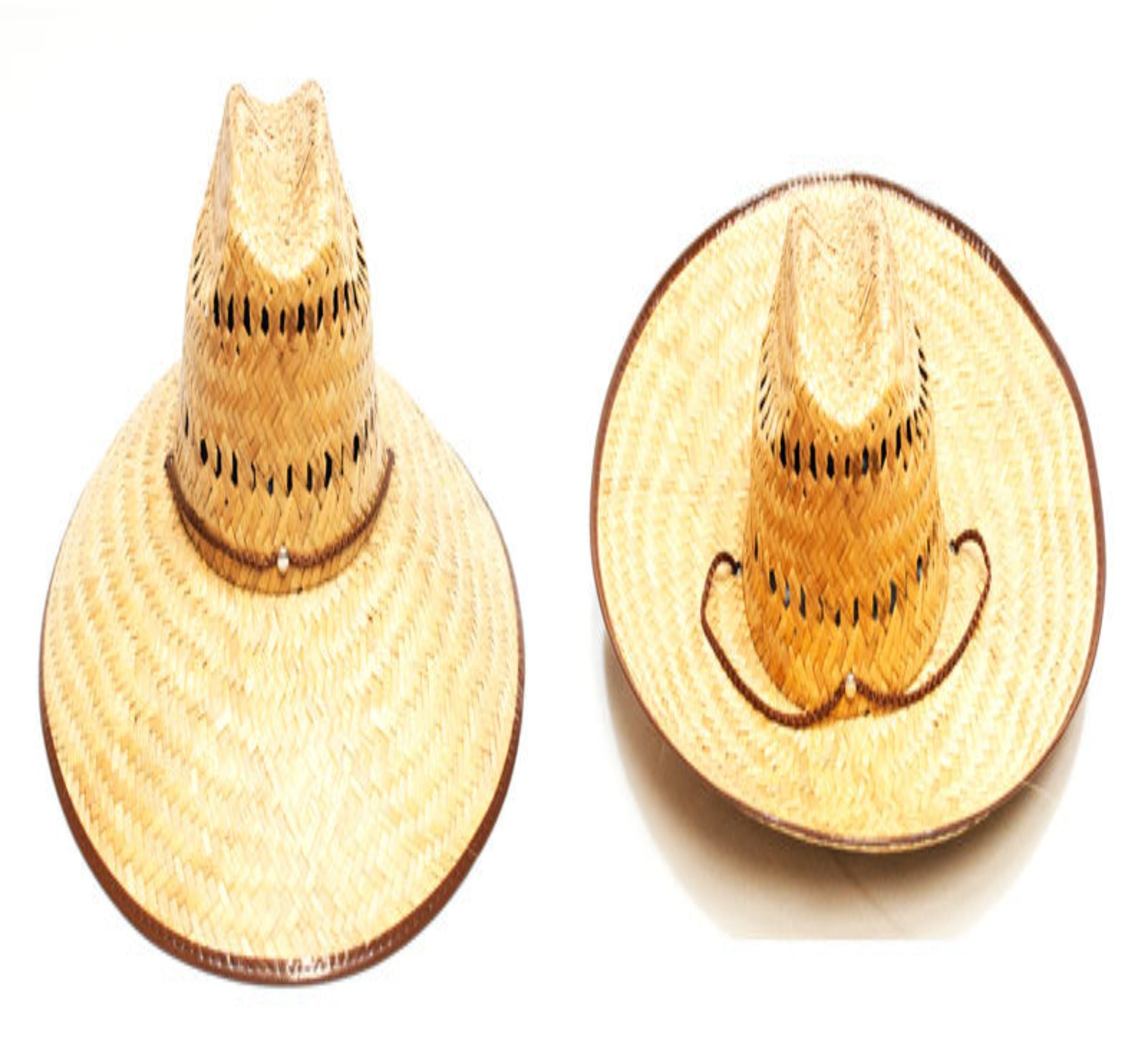 Bulk Buy Vented Foldable Wide Brim Sombrero Straw Hats