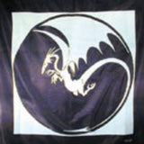 Wholesale 45-Inch Wall Banner or Flag - Flying Dragon in Moon (Sold by the piece)