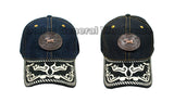 Brass Horse Denim Casual Caps