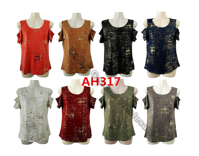 Ladies Open Shoulder T-Shirts Wholesale