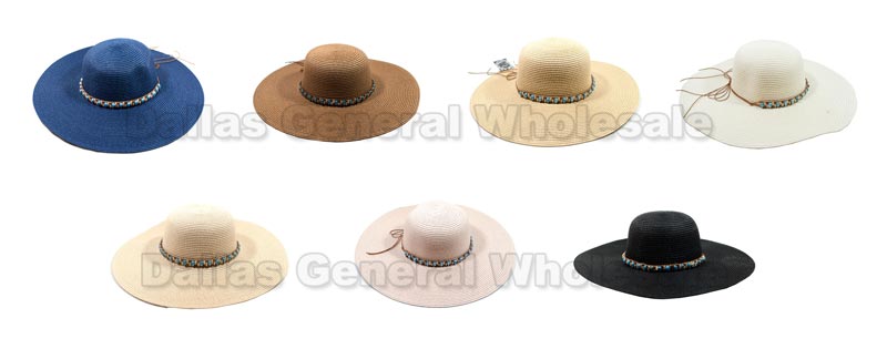 Floppy Straw Beach Hats Wholesale