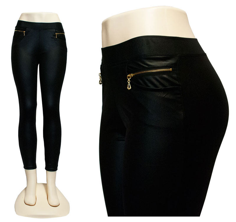 Bulk Buy Ladies Skinny Leather Pants