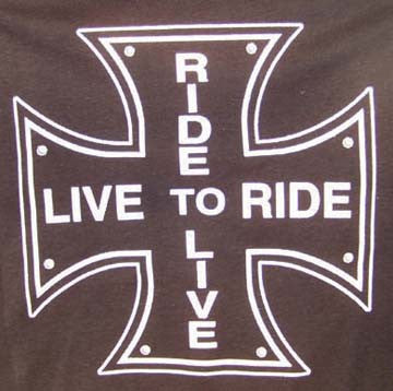 Wholesale LIVE TO RIDE LADIES TANK TOP TEE SHIRT  SIZE MEDIUM (Sold by the piece)