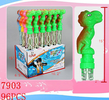 Bulk Buy Dinosaur Bubble Wands Wholesale