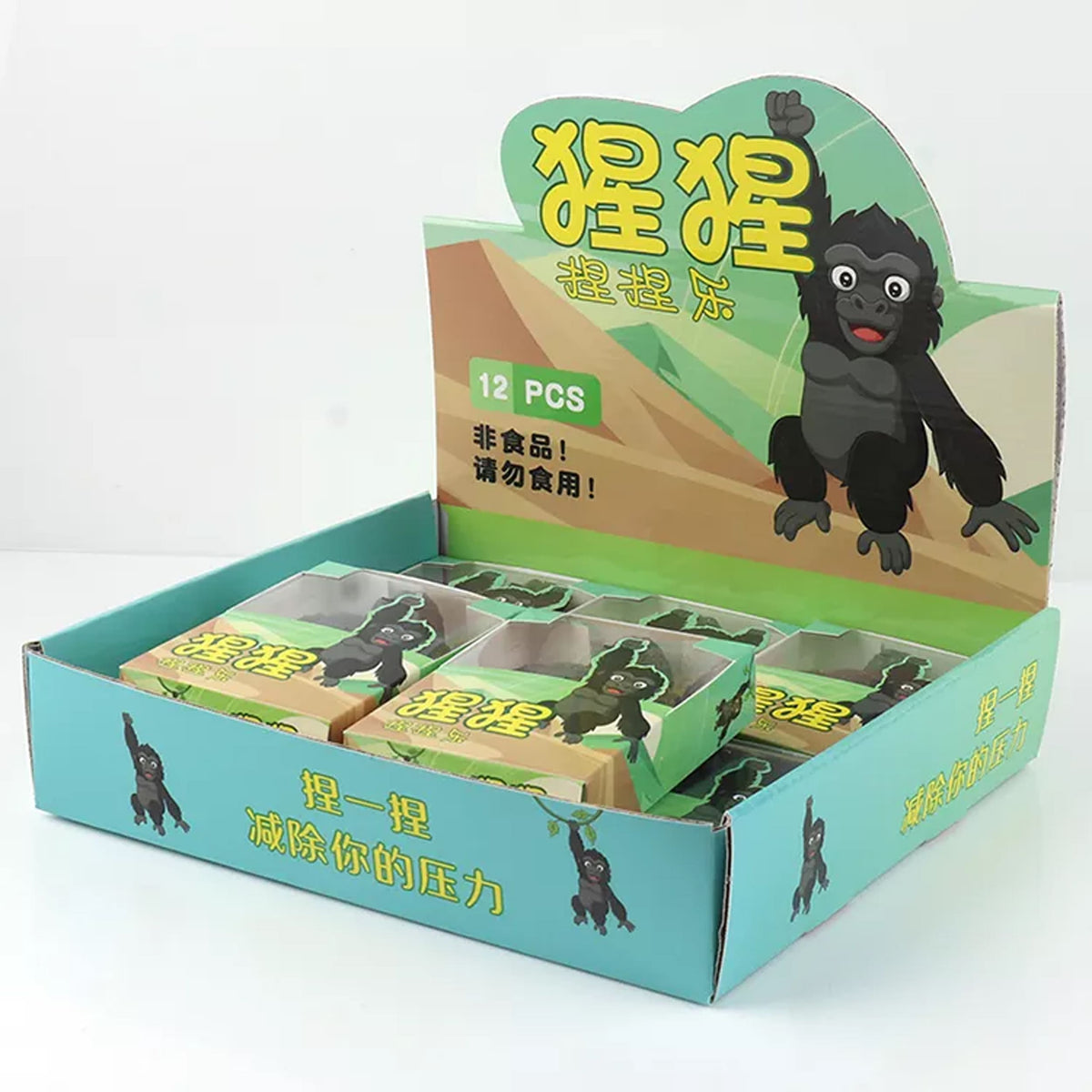 Fun and Squishy Black Gorilla Toy for Kids