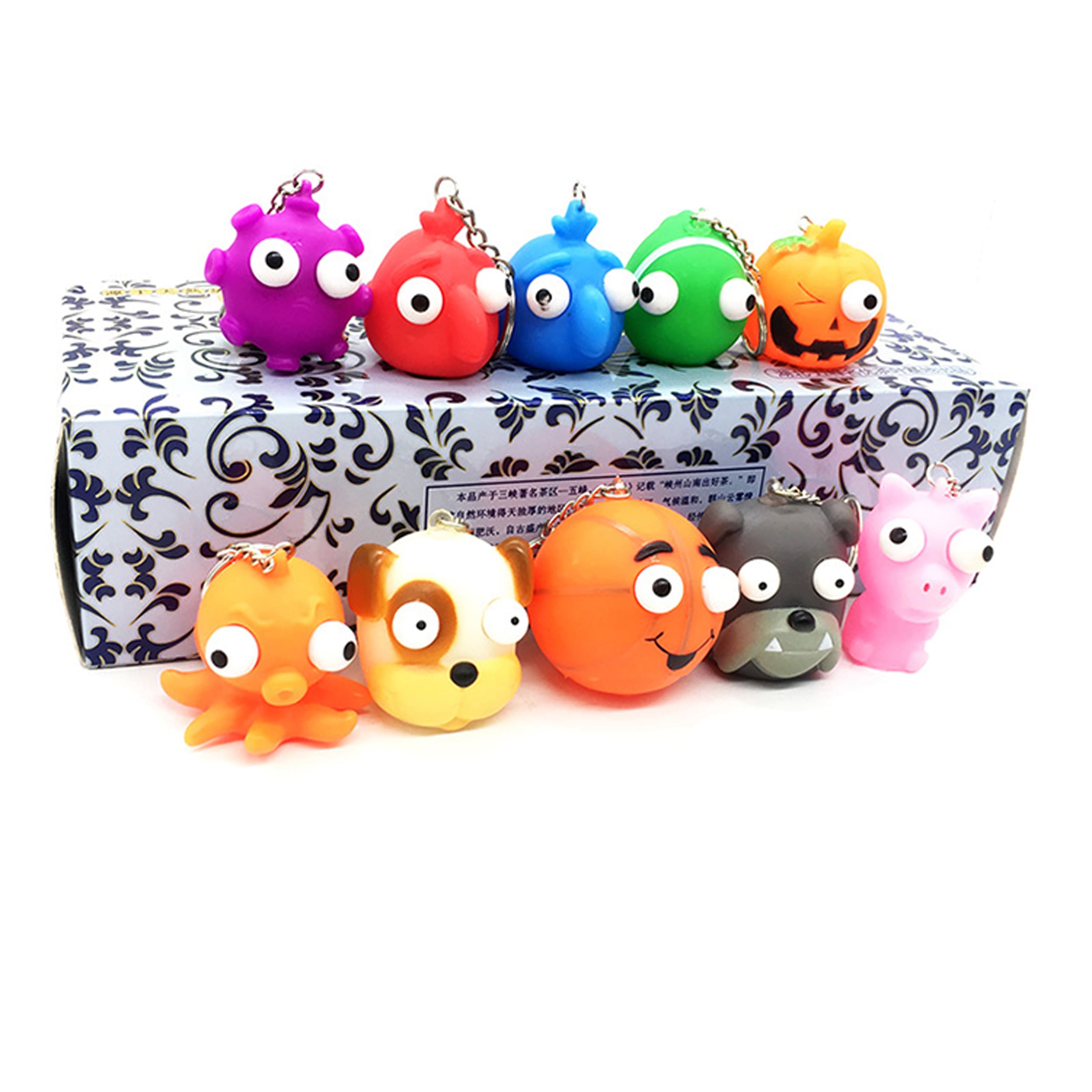 Pop Eye Animals Squishy Keychains