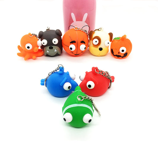 Pop Eye Animals Squishy Keychains