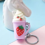 Ice Cream Cup Shaped Keychains