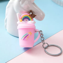 Ice Cream Cup Shaped Keychains