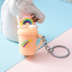 Ice Cream Cup Shaped Keychains