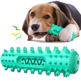 Teeth Cleaning Rubber Squeak Dog Toy