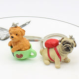 Wholesale Resin Dog Keychains