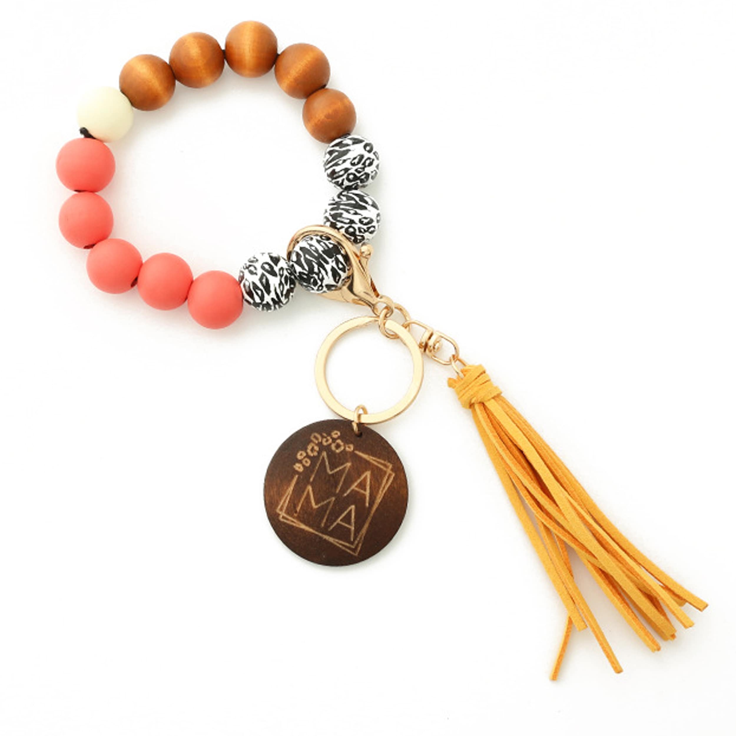 Wholesale Wood & Beads Keychains