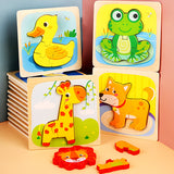 Jigsaw Wood Puzzles Set For Toddlers