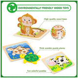 Jigsaw Wood Puzzles Set For Toddlers