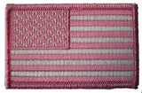 Wholesale AMERICAN FLAG PINK left arm 3 INCH EMBROIDERED PATCH ( sold by the piece )