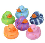 Buy MULTICOLORED PATTERN RUBBER DUCKIES in Bulk