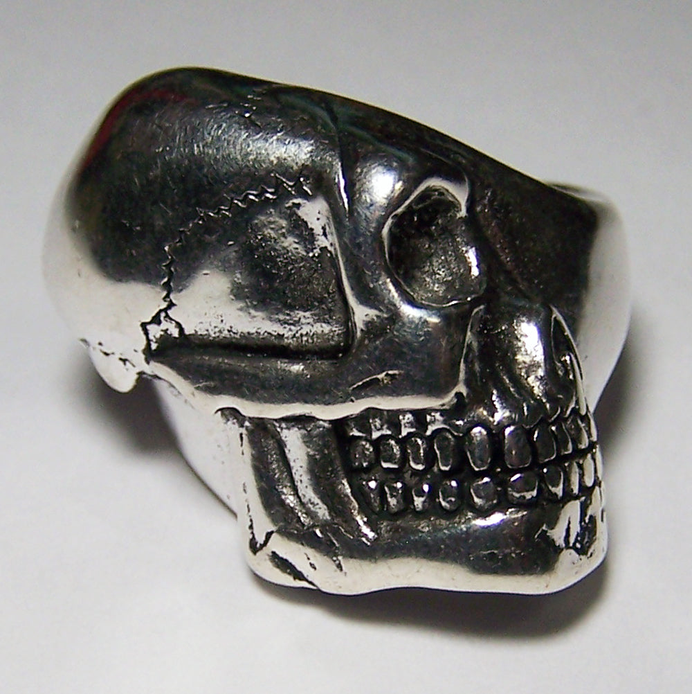 Wholesale SIDEWAYS SKULL HEAD BIKER RING  (Sold by the piece)