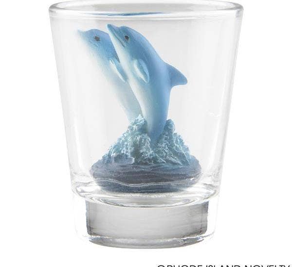 Buy DOLPHIN DECORATIVE SHOT GLASS in Bulk