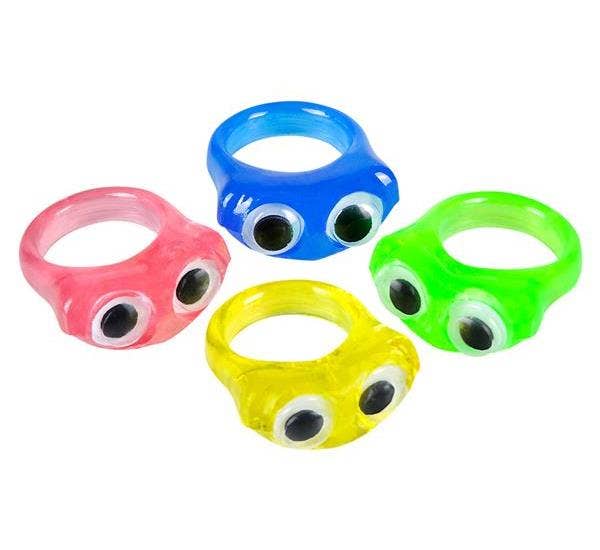 Buy GOOGLY EYE RINGS 0.75" in Bulk