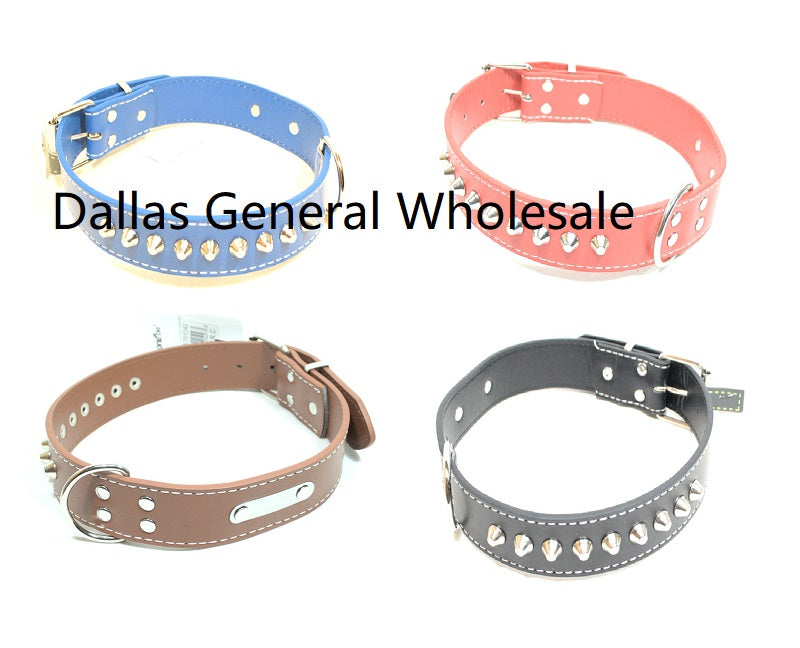 Bulk Buy Large Studded Spike Pet Collars Wholesale