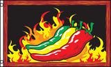 Wholesale RED HOT CHILIES 3 X 5 FLAG ( sold by the piece )