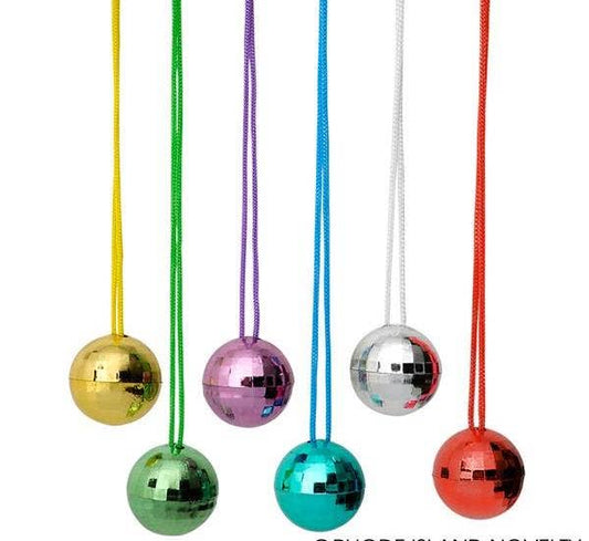 Buy DISCO BALL NECKLACE 1.5" in Bulk