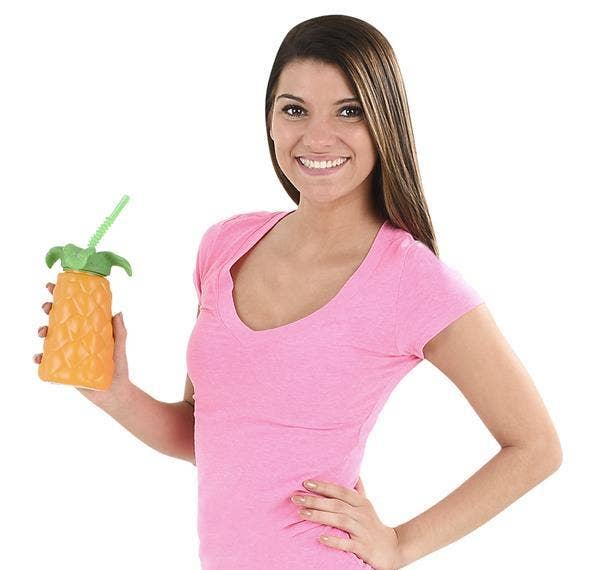 Buy PLASTIC PALM TREE CUP 7" 20 OZ in Bulk