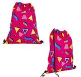 Buy RETRO 90s PRINT DRAWSTRING BACKPACK 16 x 13" in Bulk