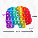 Elephant Shape Pop It Fidget Toy