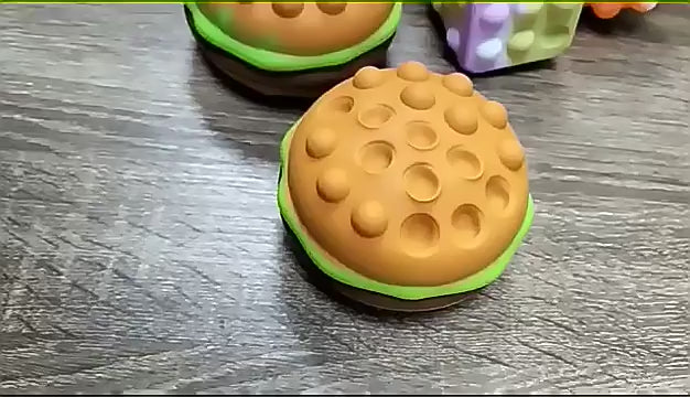 Hamburger Ball Pop it fidget toys