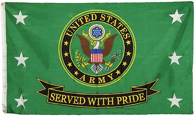 Wholesale us ARMY SERVED WITH PRIDE 3' X 5' military FLAG (Sold by the piece)